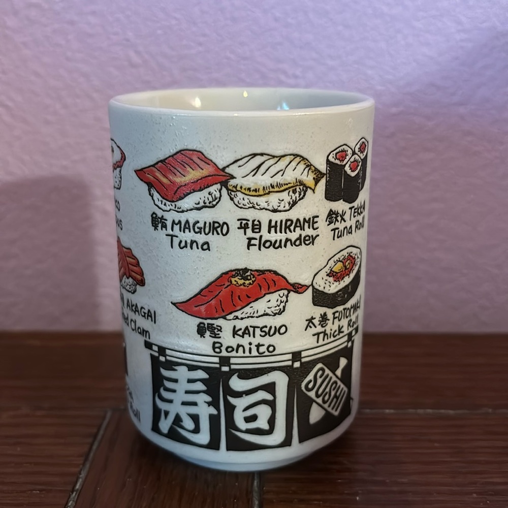 NWT ceramic sushi cup